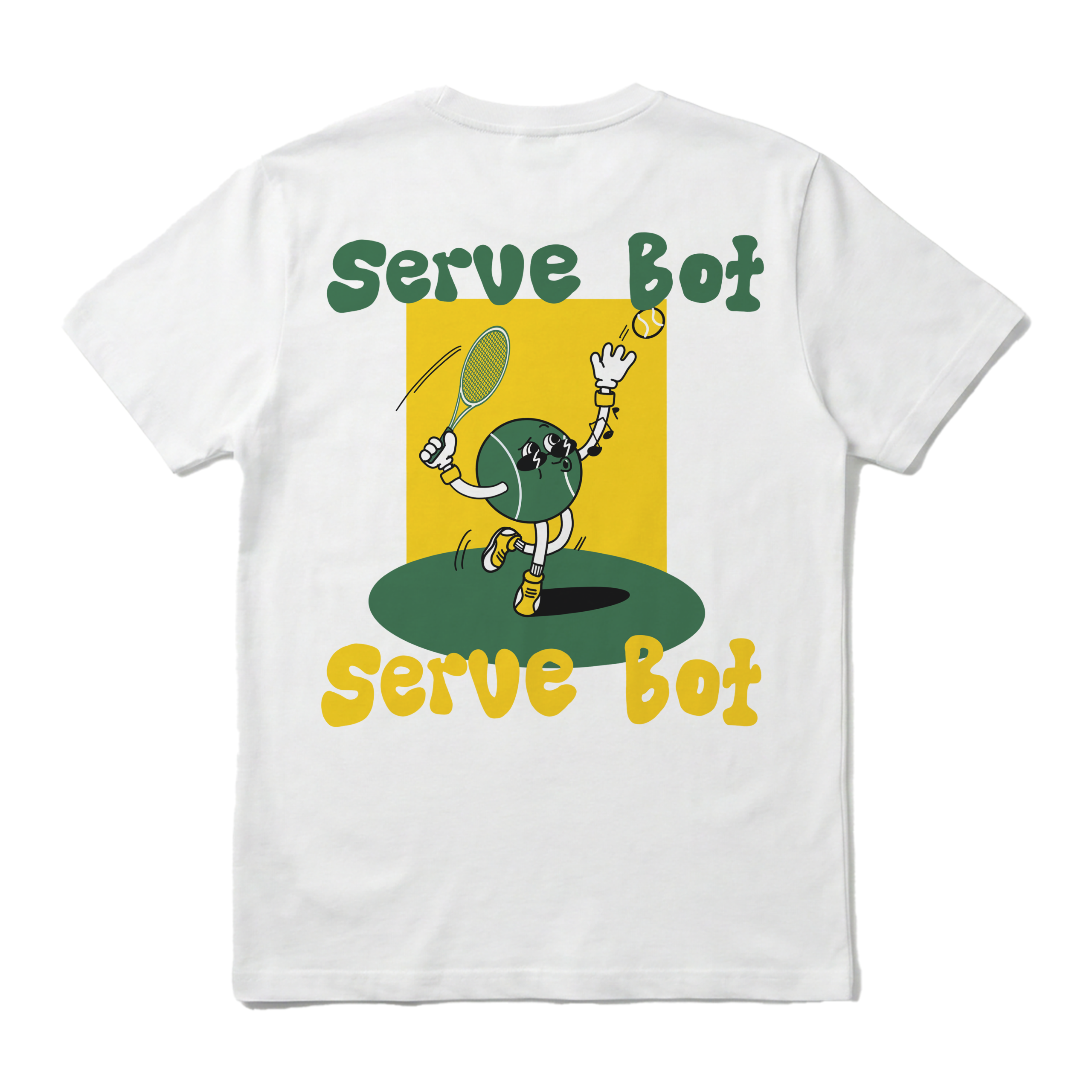 Serve Bot Tee Rückseite